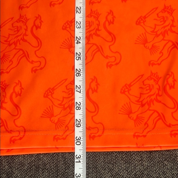 KNVB Netherlands Dutch Cup Soccer Football Lion Print Orange Polo Jersey sz XL - Picture 8 of 9